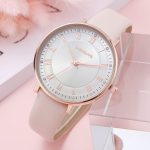 LONBUYS Women's Quartz Watch with Leather Strap,Waterproof Rose Gold Black Leather Band Wrist Watch Ladies Wristwatch for Dress Casual Business - Image 2